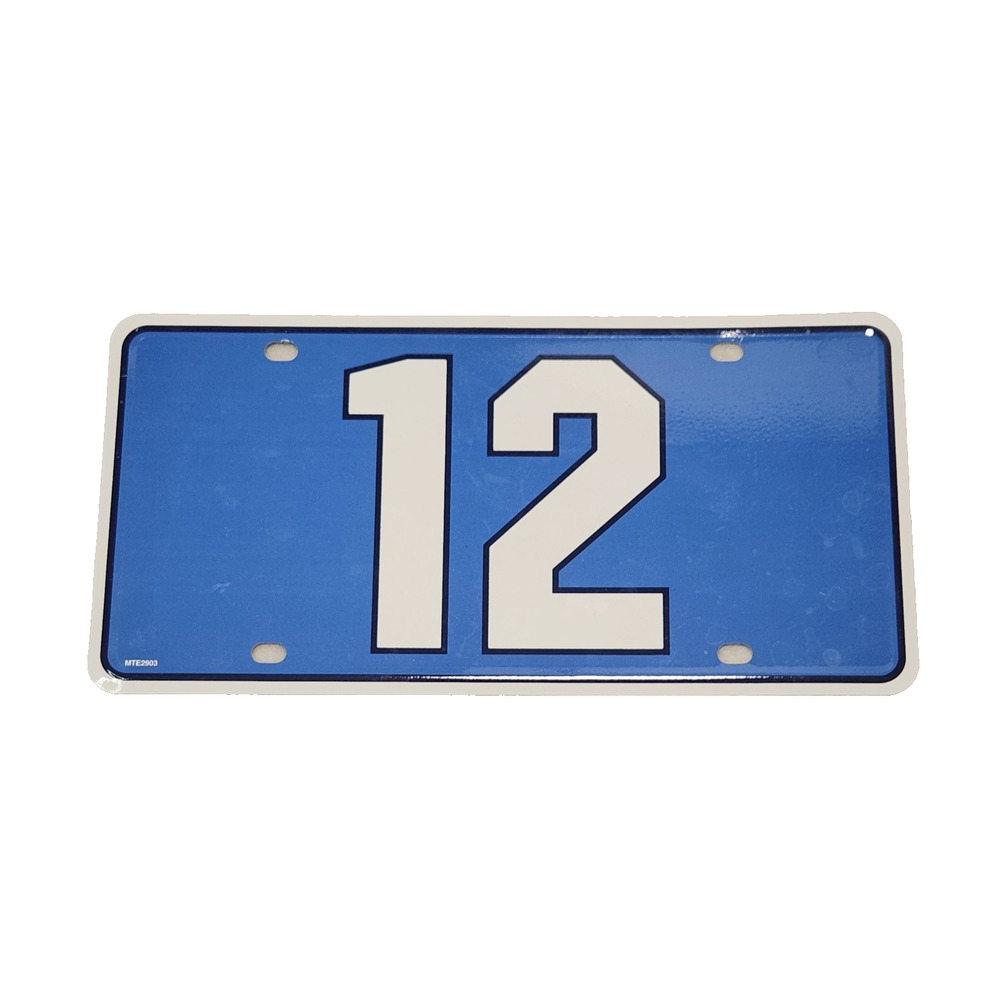 Seattle Seahawks NFL Football "12" Twelfth Man Fan Metal Vehicle License Plate